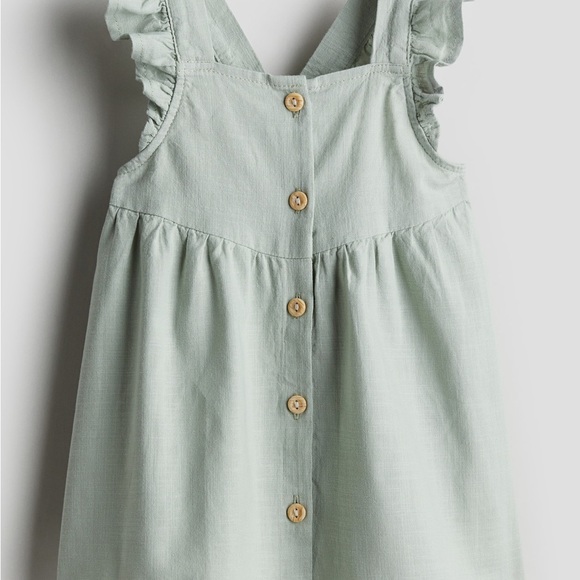 H&M Other - H&M Dusty Green Button-Down Dress